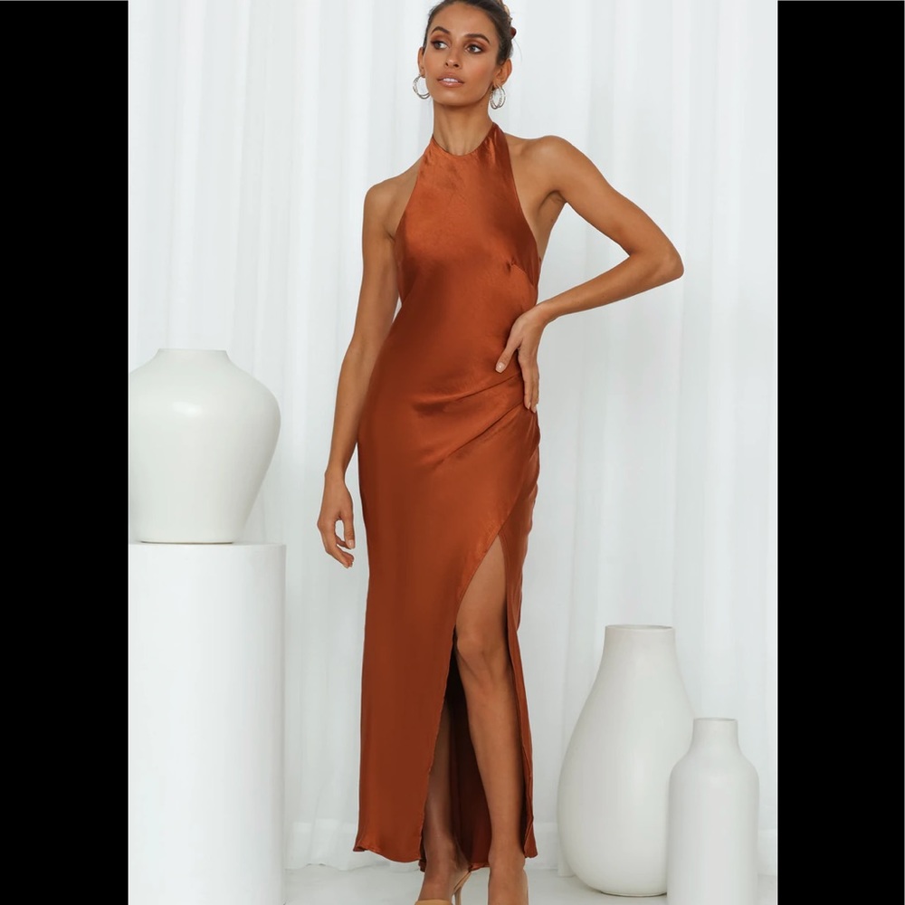 COPY - Hello Molly Light Minds Midi Dress in Chocolate
